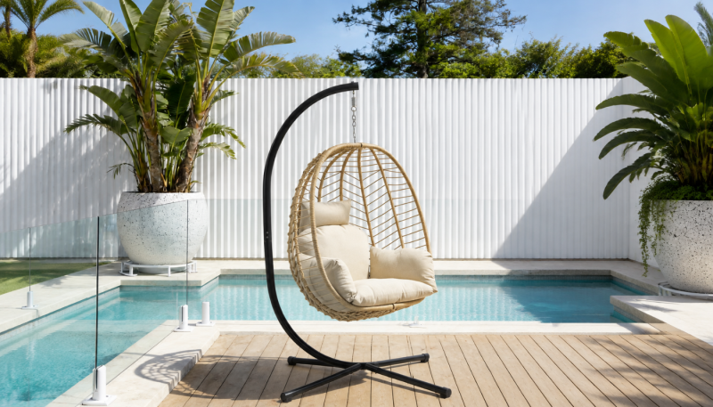 NOA Foldable Hanging Outdoor chair - Beige