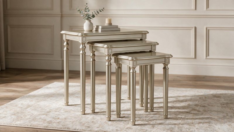 PALEMORE Set of 3 Nest of Tables