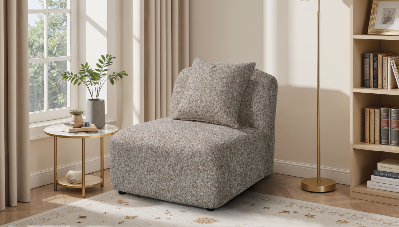 SANDRY 1 Seater Armless Chair