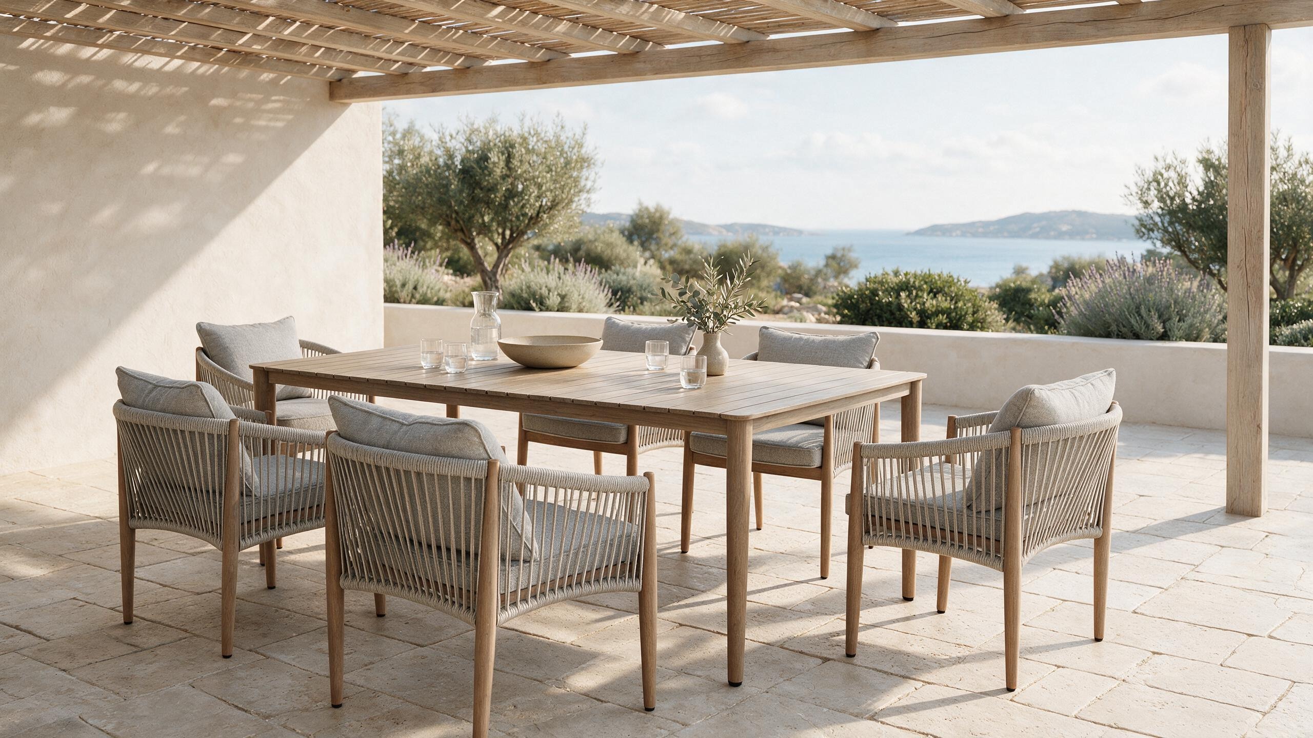 TAMIMA Outdoor Dining + 6 Chairs