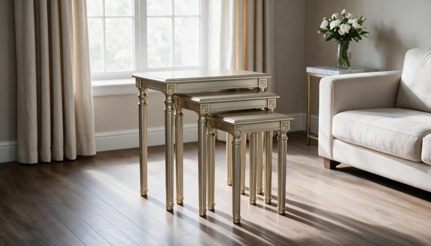 VALENSIA Set of 3 Nest of Tables 3 VALENSIA Set of 3 Nest of Tables - Image 3