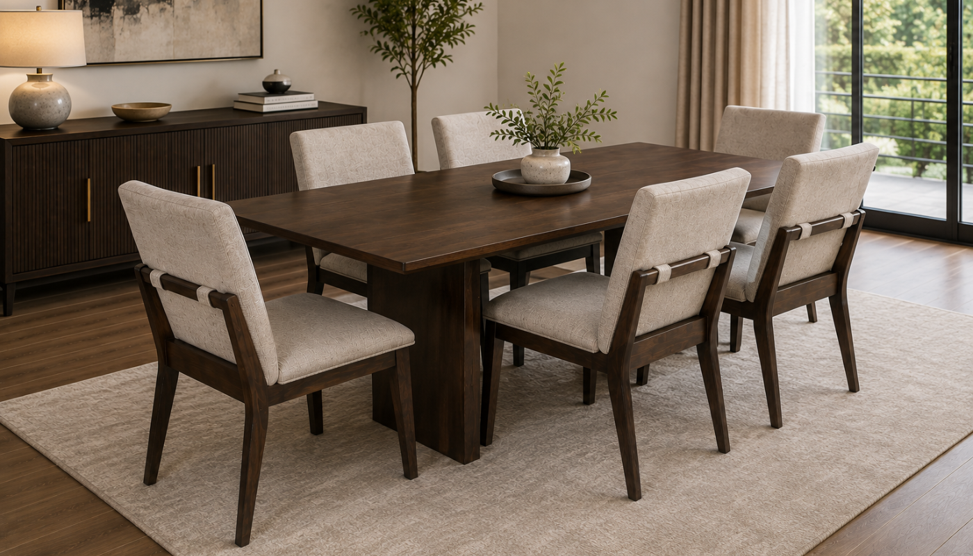 ABSALOM 6 Seater Dining Set