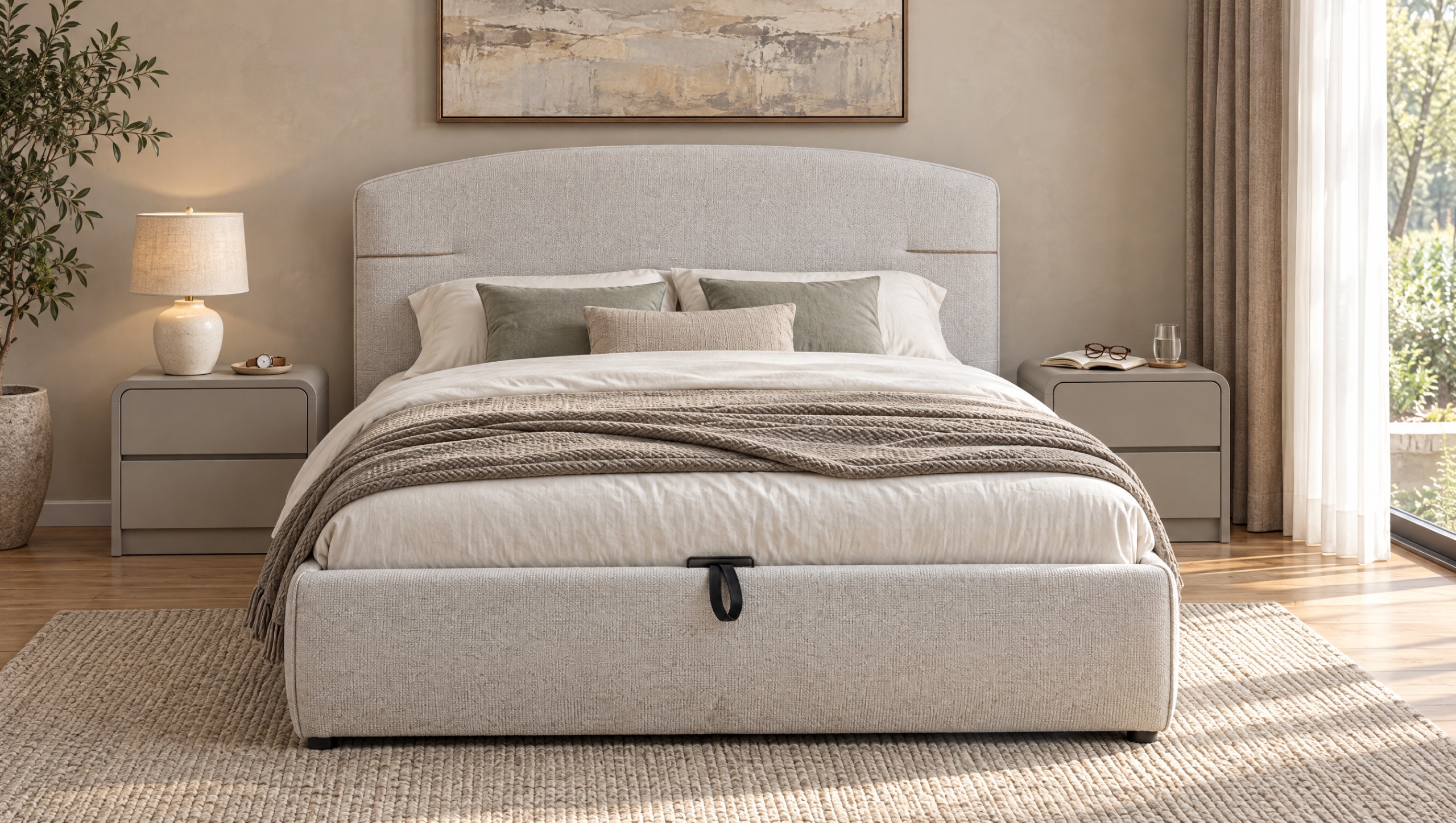 AVENSA KING BED – King Bed + 2 Nightstands