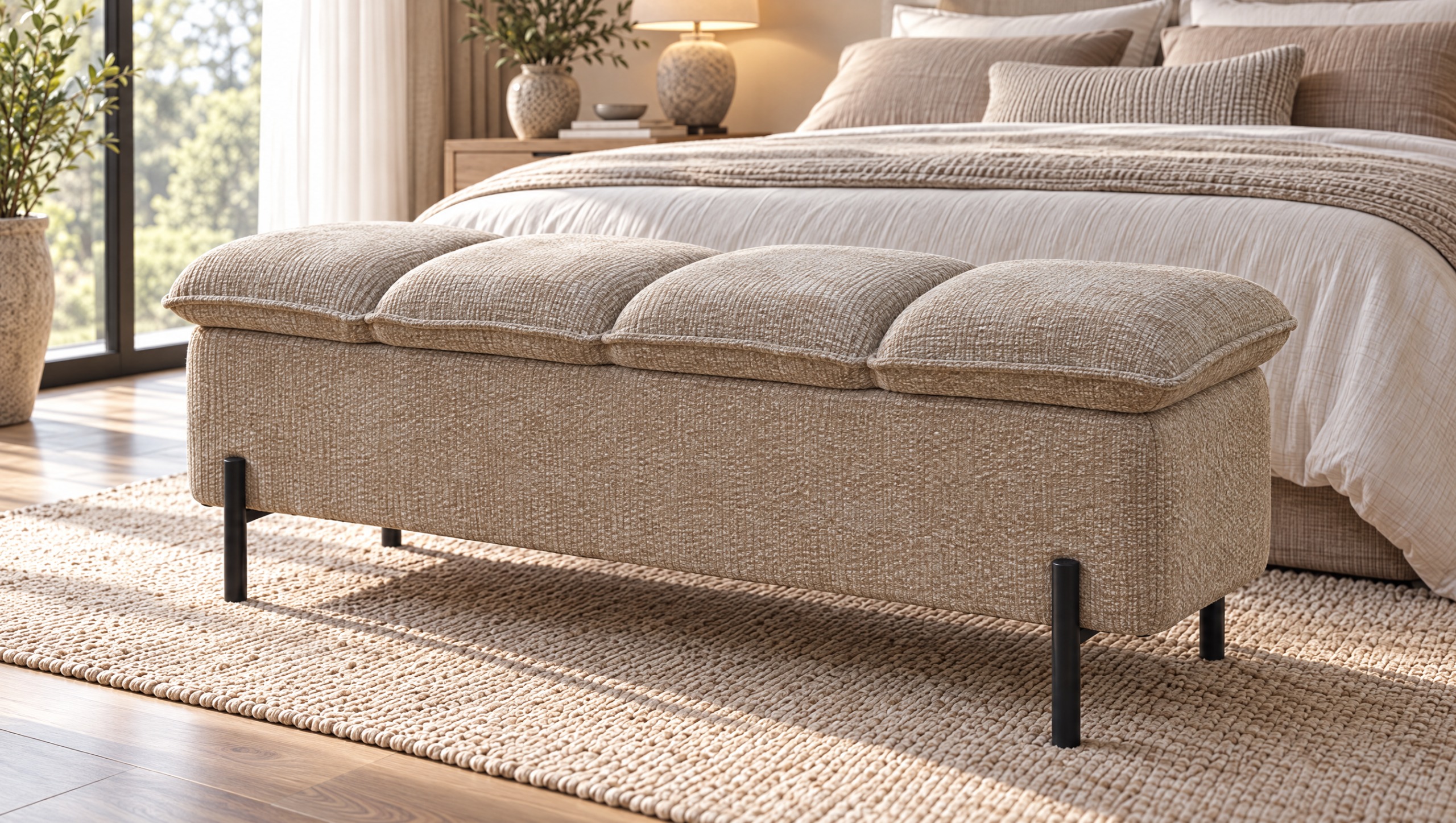 HEARTH Bed Bench – Brown